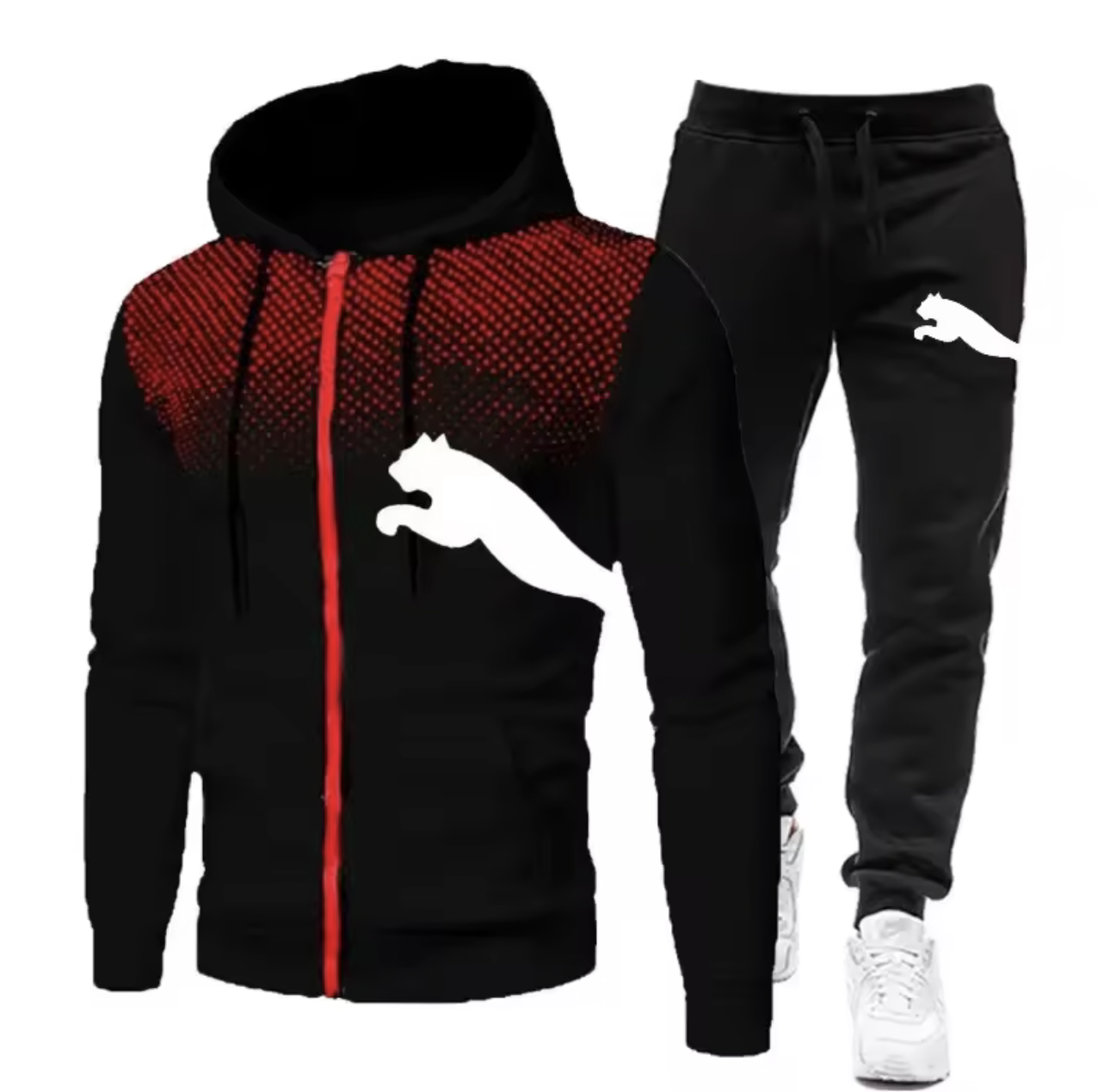 2026 Men's Autumn and Winter Hooded Sweatshirt Set, Hooded Sweatshirt + Pants Set, Sports Running Leisure Wear