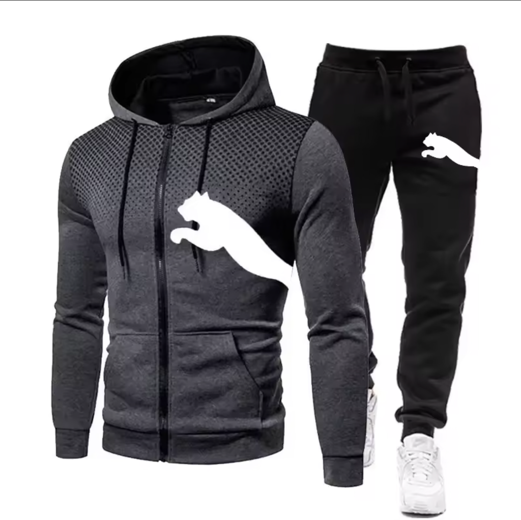 2026 Men's Autumn and Winter Hooded Sweatshirt Set, Hooded Sweatshirt + Pants Set, Sports Running Leisure Wear