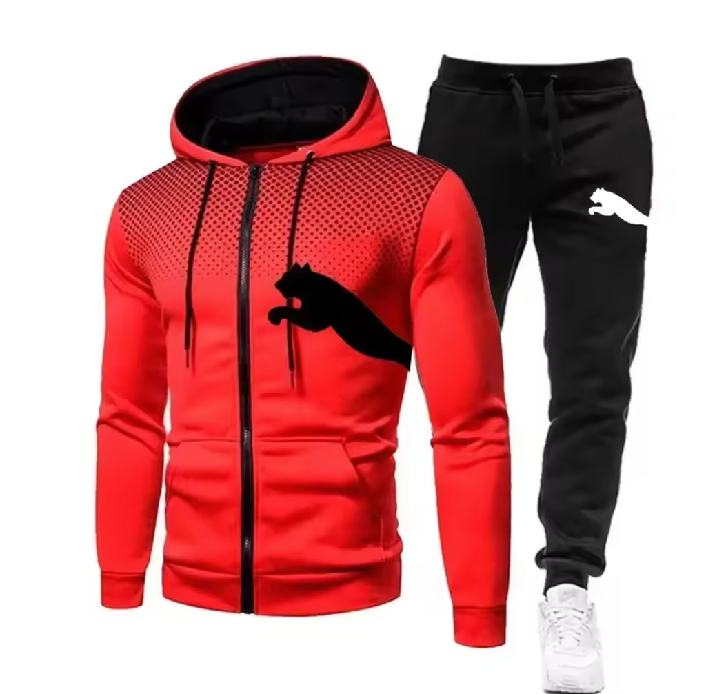 2026 Men's Autumn and Winter Hooded Sweatshirt Set, Hooded Sweatshirt + Pants Set, Sports Running Leisure Wear
