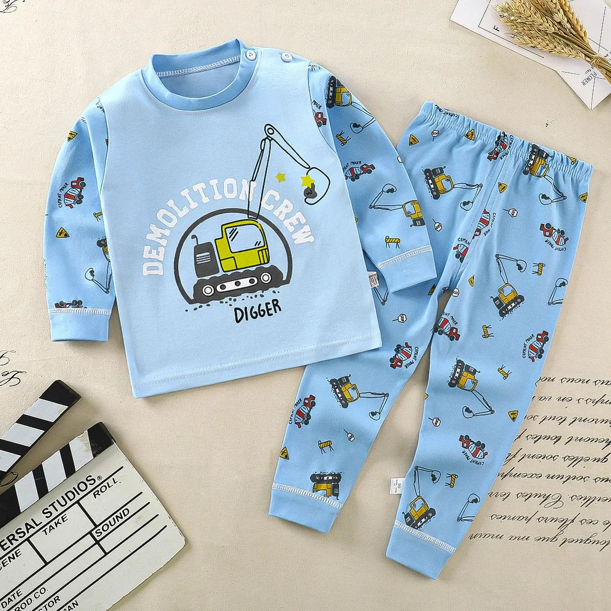 Kids Clothes Children Sets Children's Clothing Boys Girls Cotton Autumn Winter Clothing Pants Sleepwear Underwear Christmas Gift