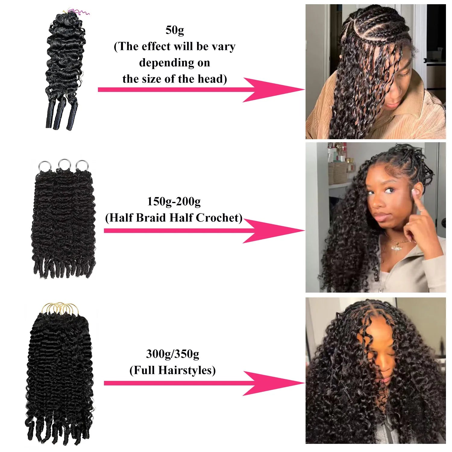 Miracle Knots Hair Feather Crochet Human Hair Crochet Braids Burmese Curly Crochet Hair Extension Feathered Human Crochet Hair